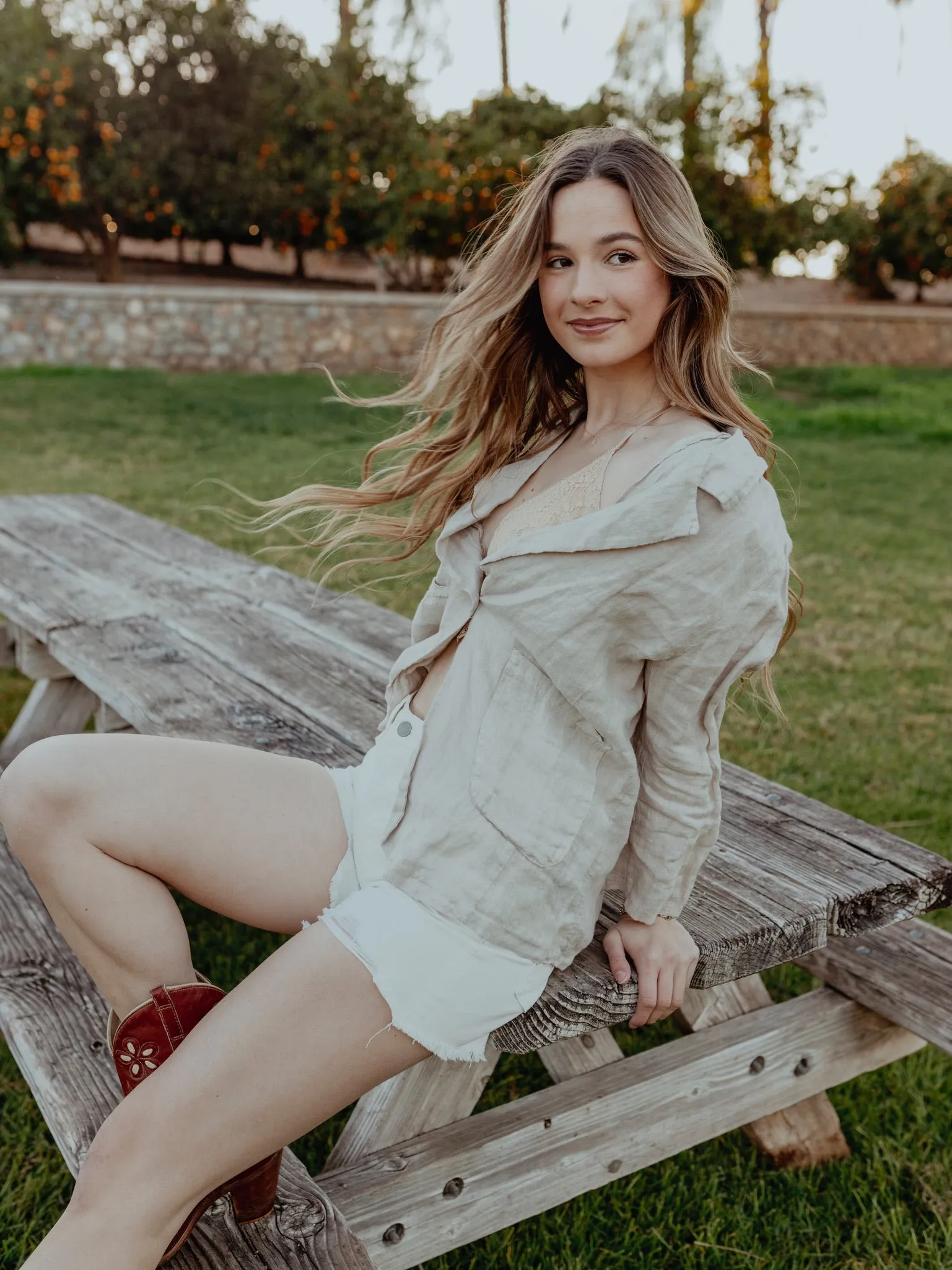 100% Linen Blazer, "Sun-Kissed Linen Cardigan Blazer"