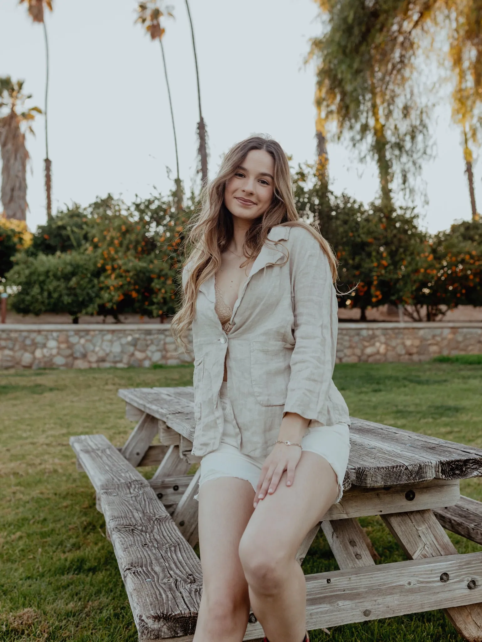 100% Linen Blazer, "Sun-Kissed Linen Cardigan Blazer"