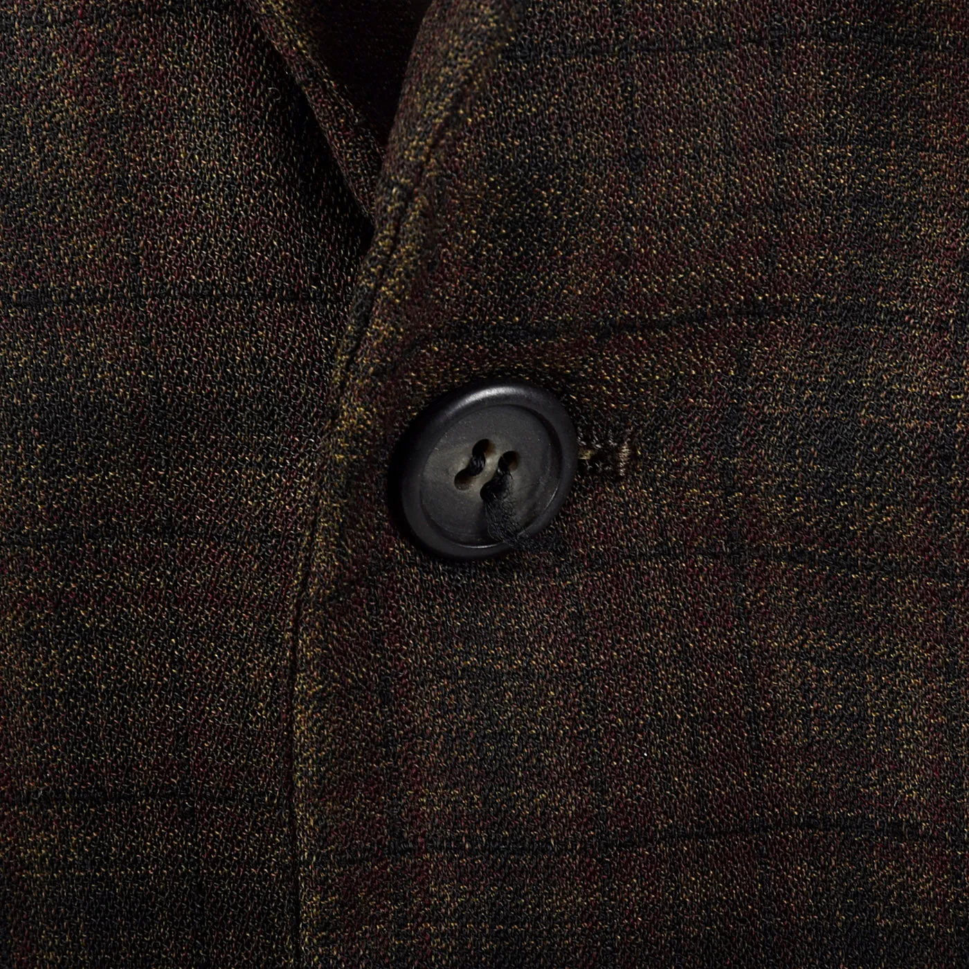 1950s Mens Lightweight Summer Jacket in Brown Plaid