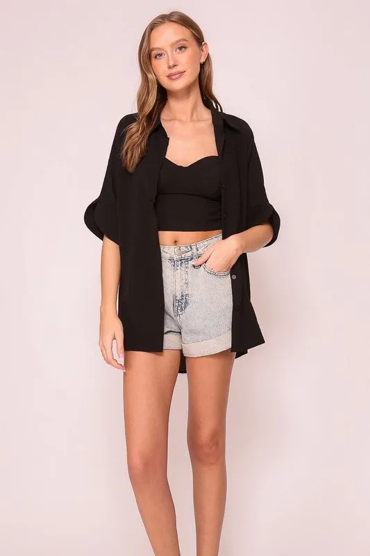 Air Flow Bra Cap Crop Top