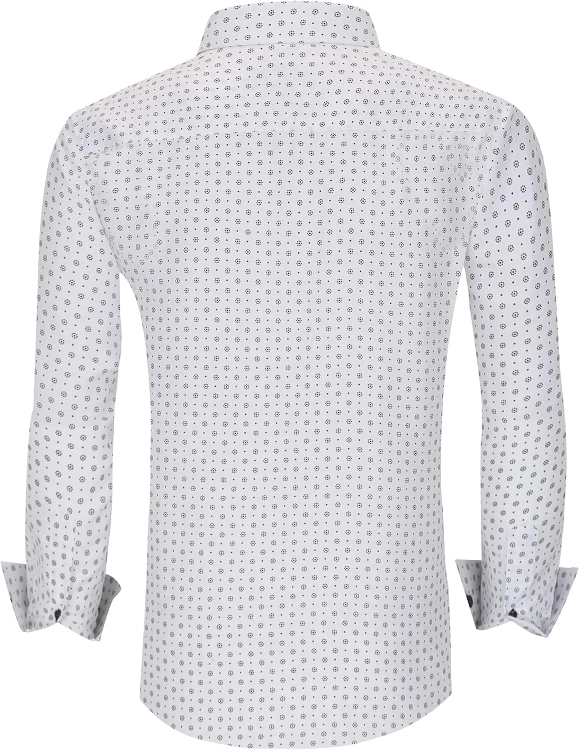 Alex Vando Mens Printed Dress Shirts Long Sleeve Regular Fit Button Down Shirt