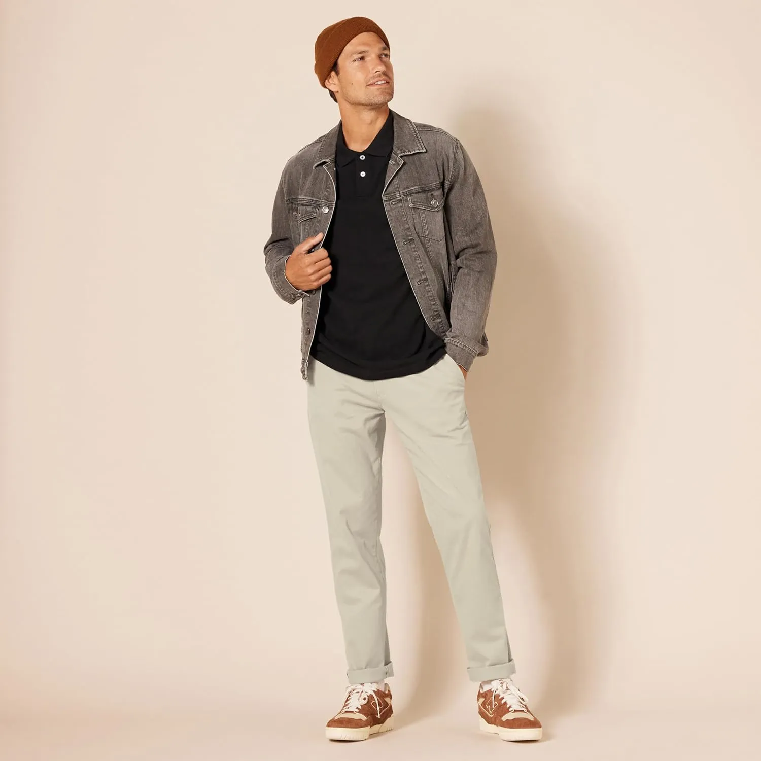 Amazon Essentials Men's Athletic-Fit Casual Stretch Chino Pant (Available in Big & Tall)
