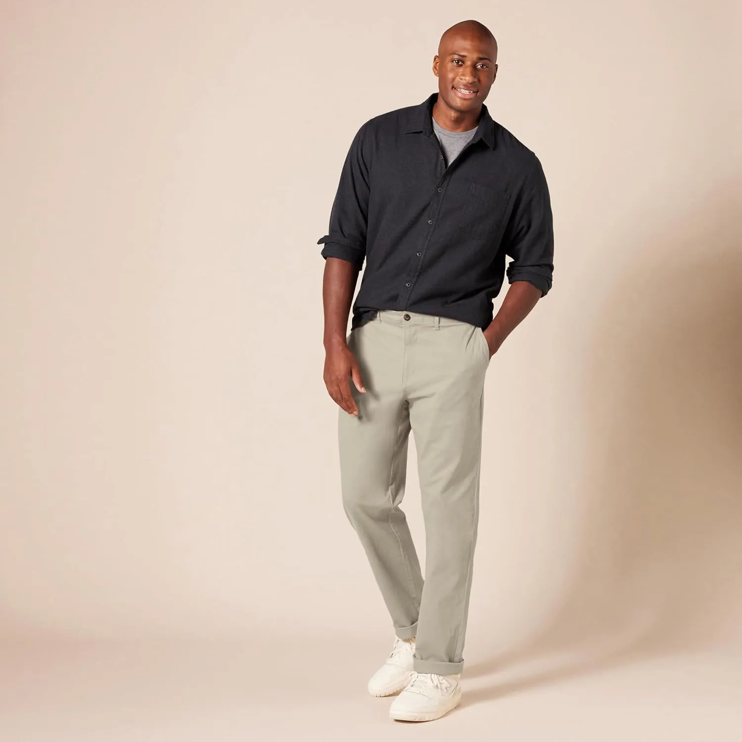 Amazon Essentials Men's Athletic-Fit Casual Stretch Chino Pant (Available in Big & Tall)