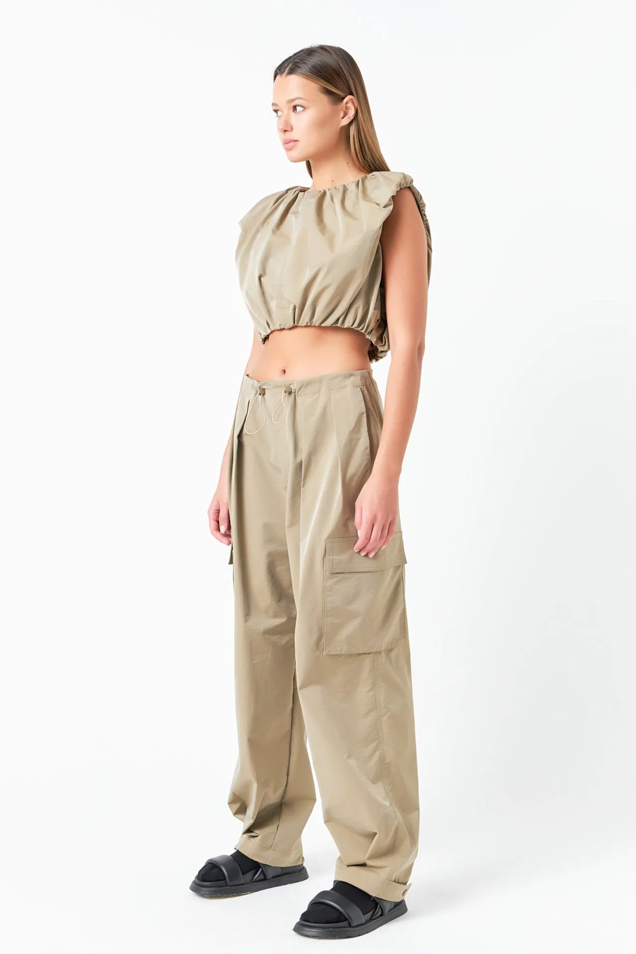 Balloon Shaped Sleeveless Top