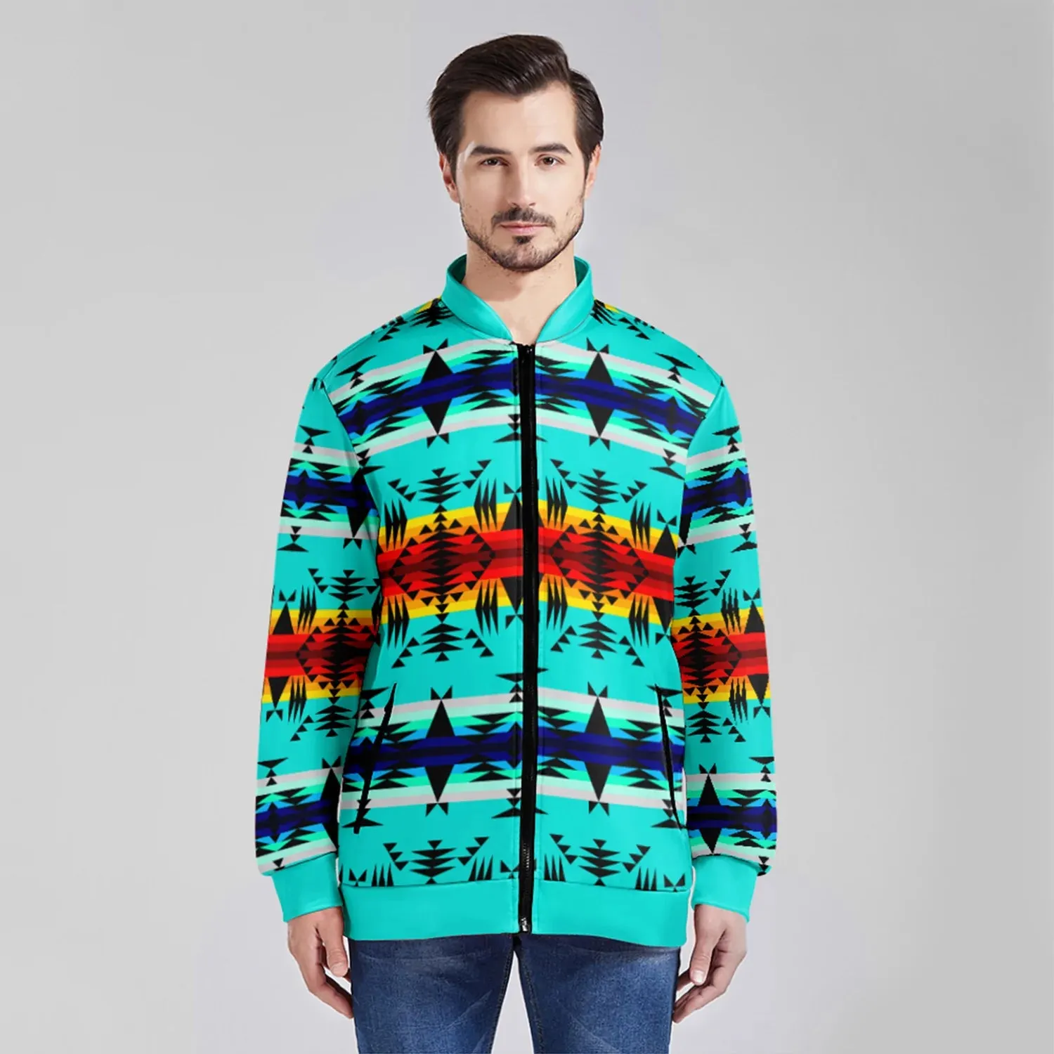 Between the Mountains Zippered Collared Lightweight Jacket