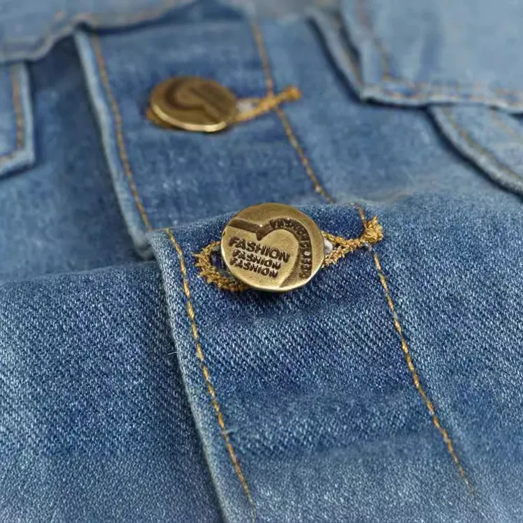 Blue Patch Motorcycle Denim Vest