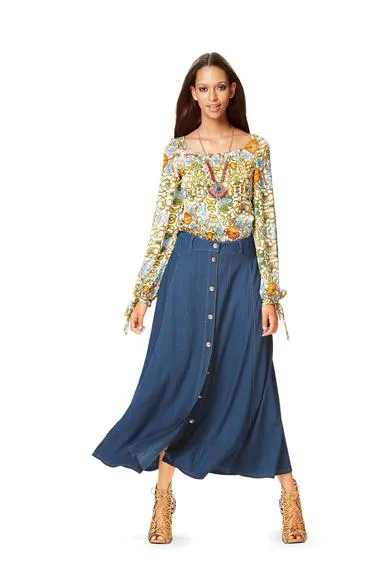 Burda BD6685 Women's Dress and Blouse Sewing Pattern