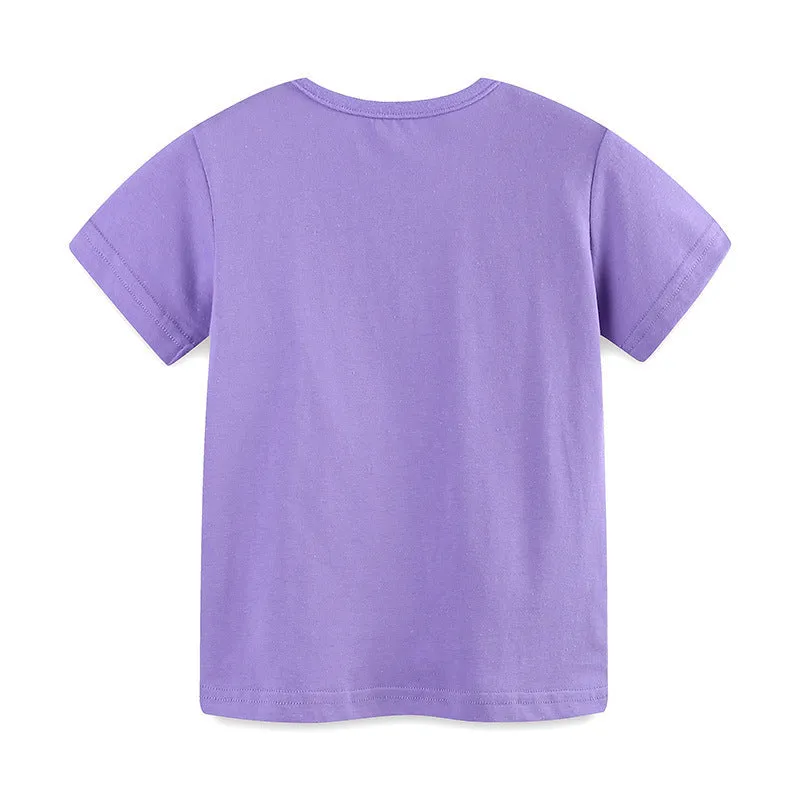 Butterfly Print round Neck Pullover Top