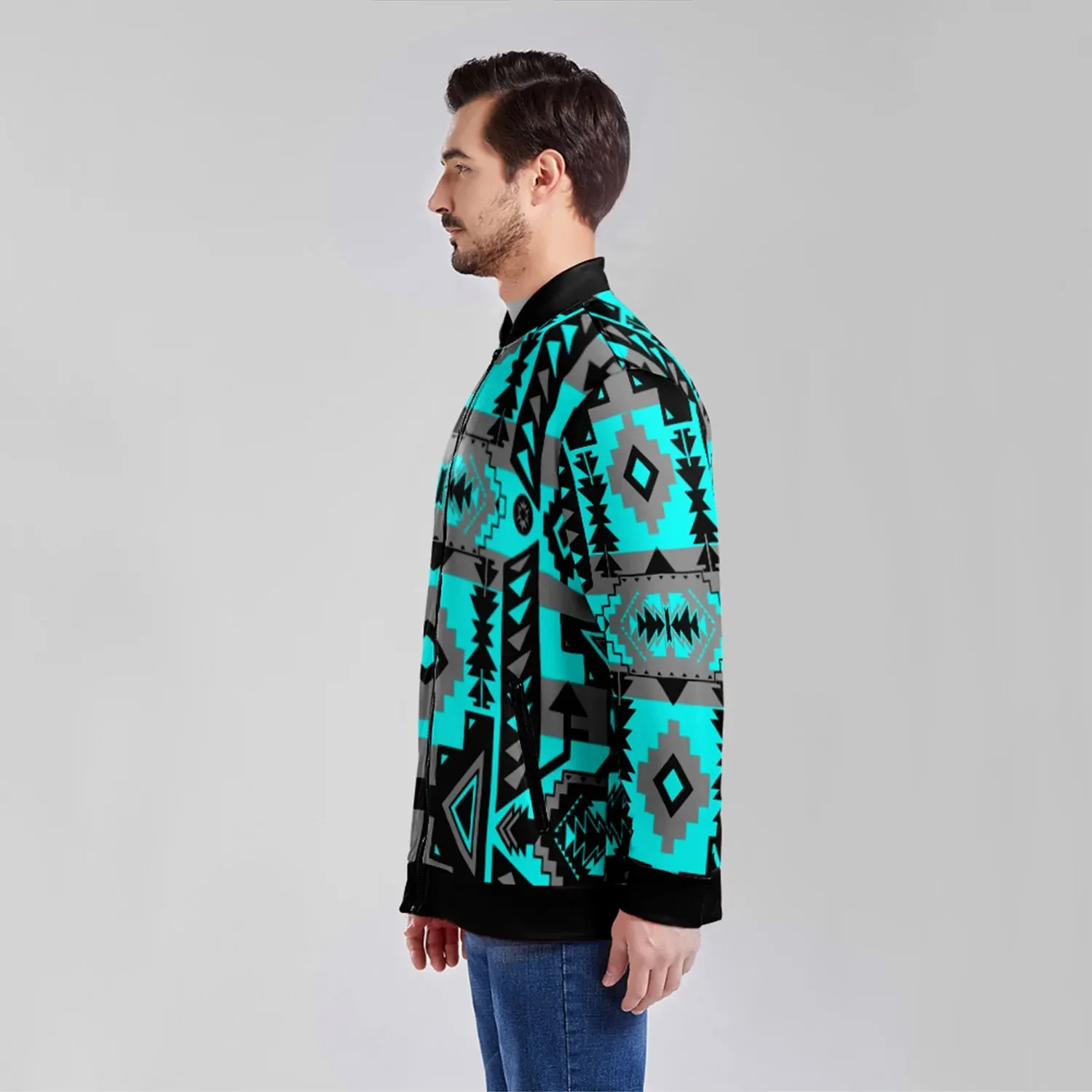 Chiefs Mountain Sky Zippered Collared Lightweight Jacket