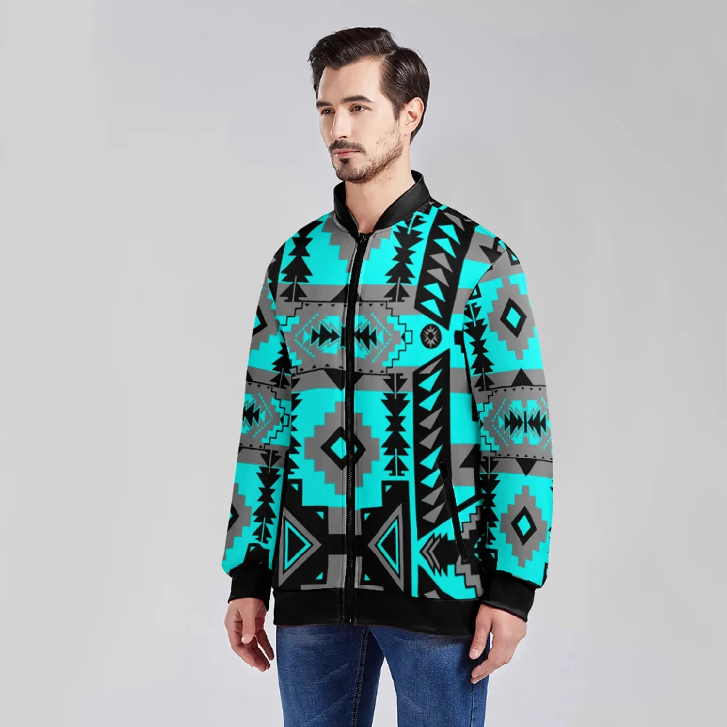 Chiefs Mountain Sky Zippered Collared Lightweight Jacket