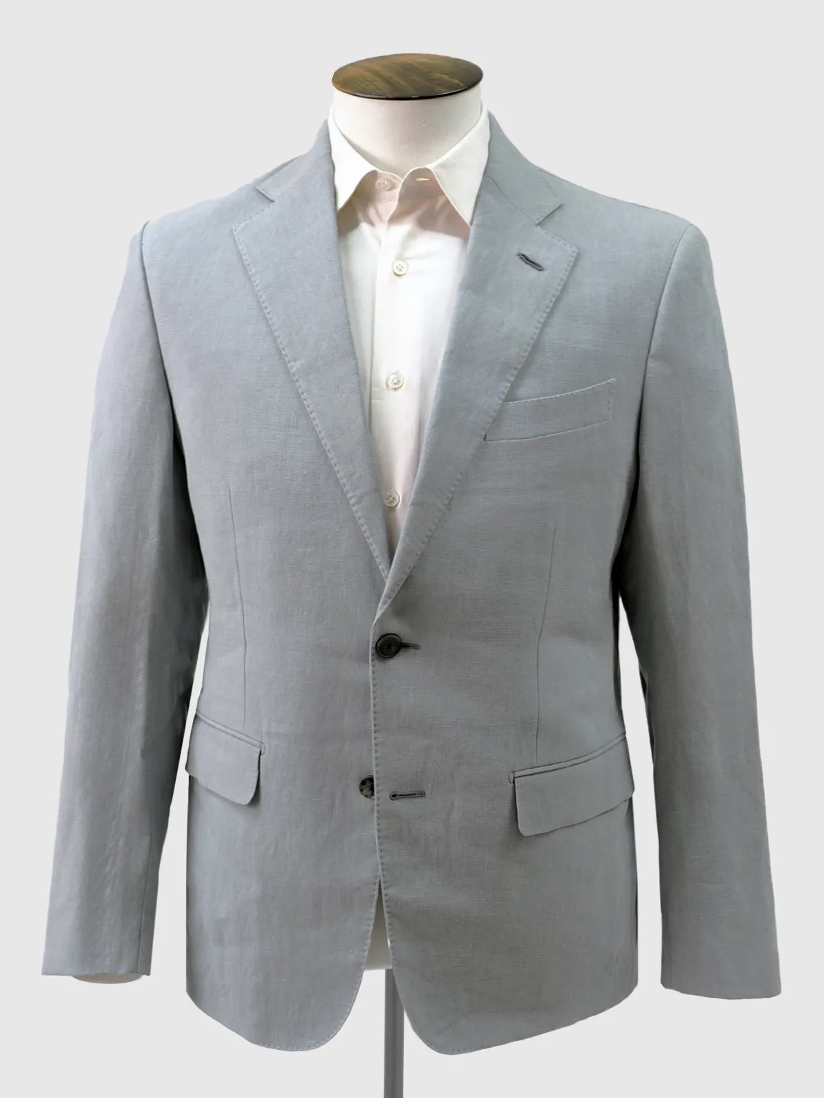 Cool Grey Cotton Two Piece Production Sample Suit