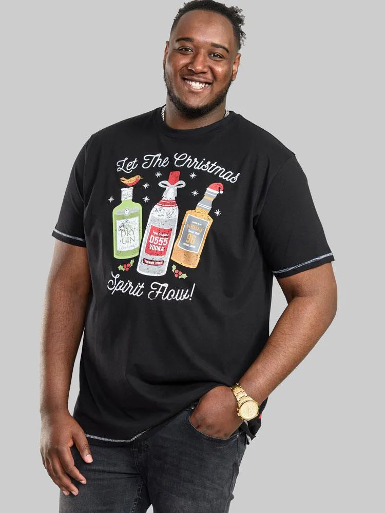 Duke Spirit-D555 Christmas Spirit Printed T-Shirt in 2XL-6XL