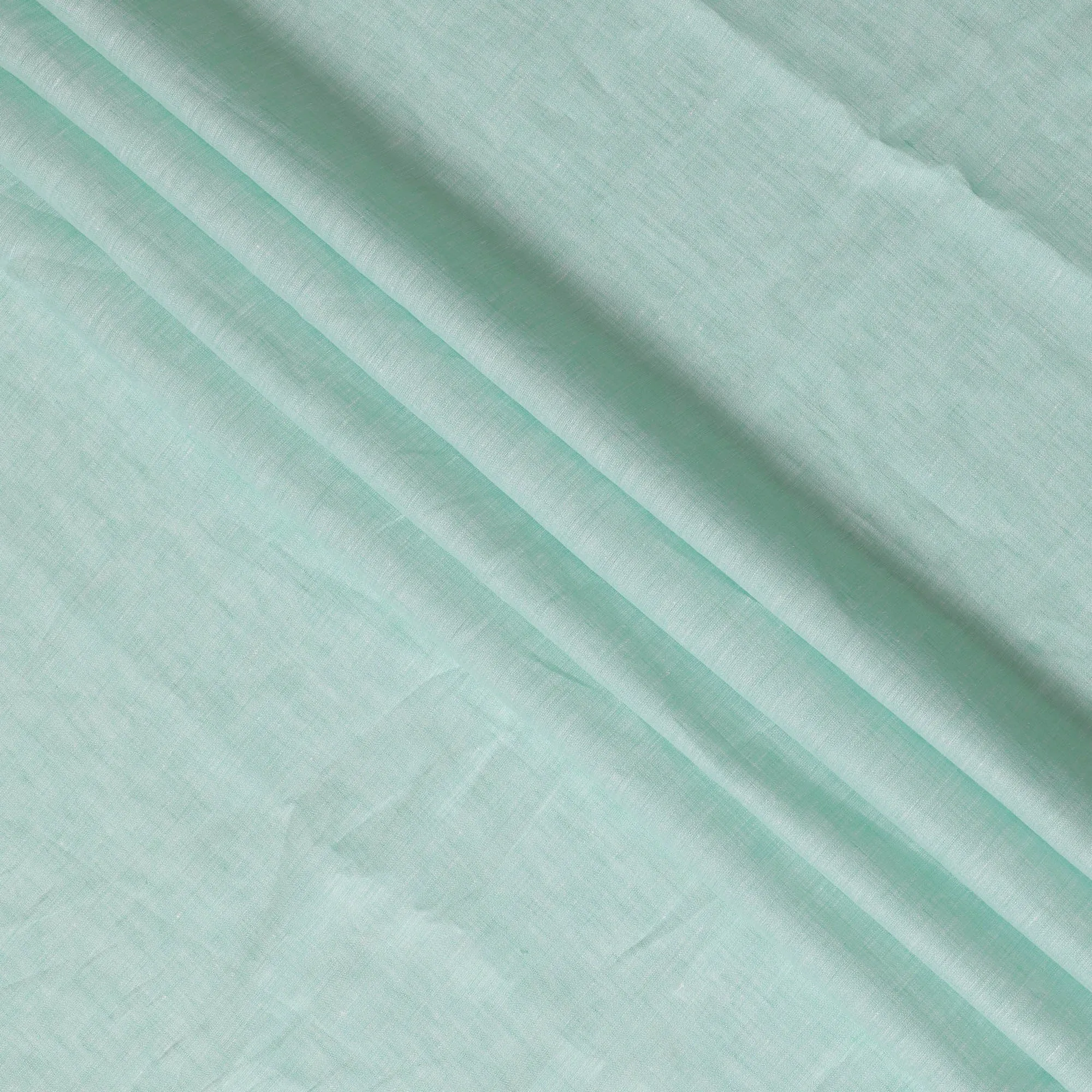 Elegant Mint Green Pure Linen Fabric - 60 Lea, 140 cm Wide-D19397