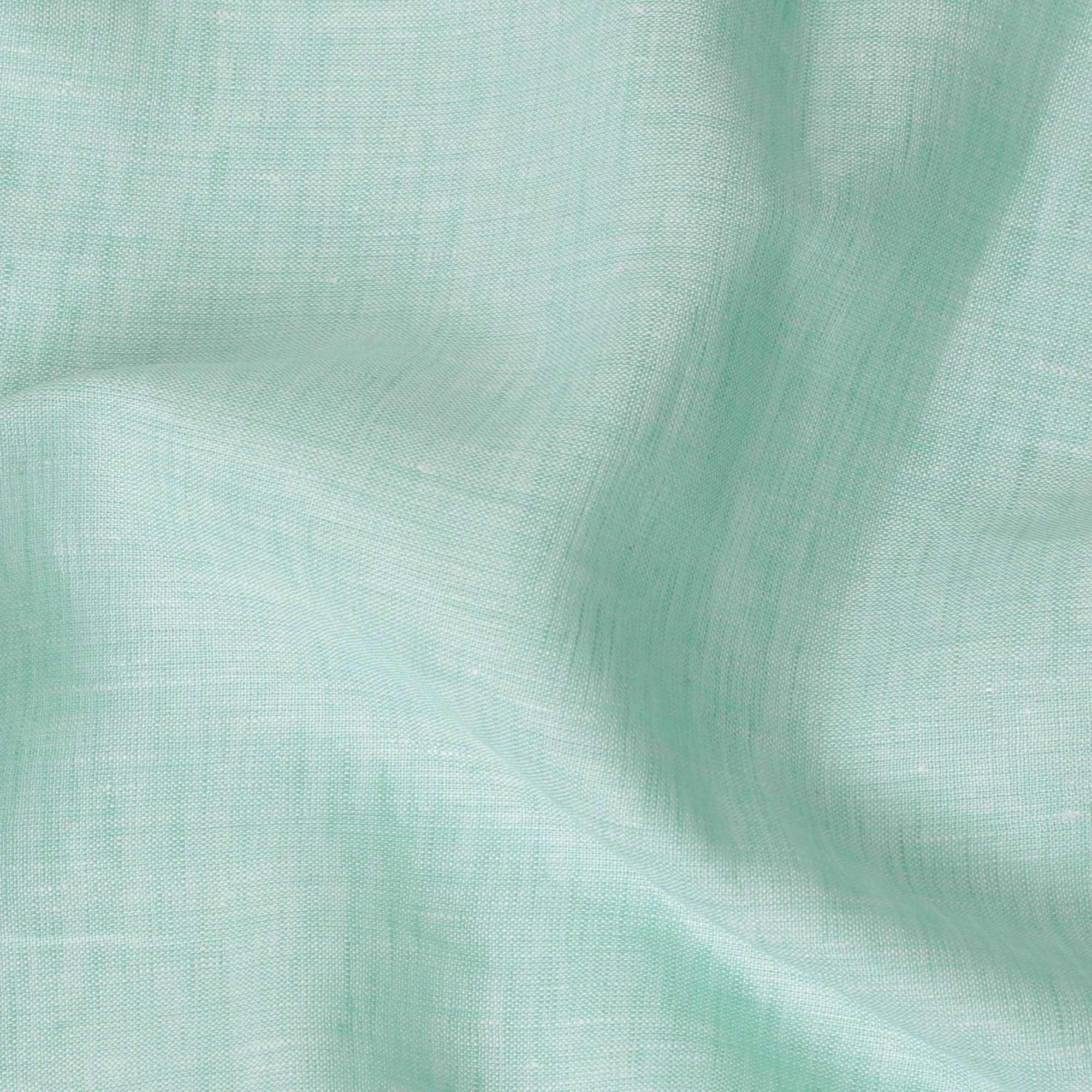 Elegant Mint Green Pure Linen Fabric - 60 Lea, 140 cm Wide-D19397