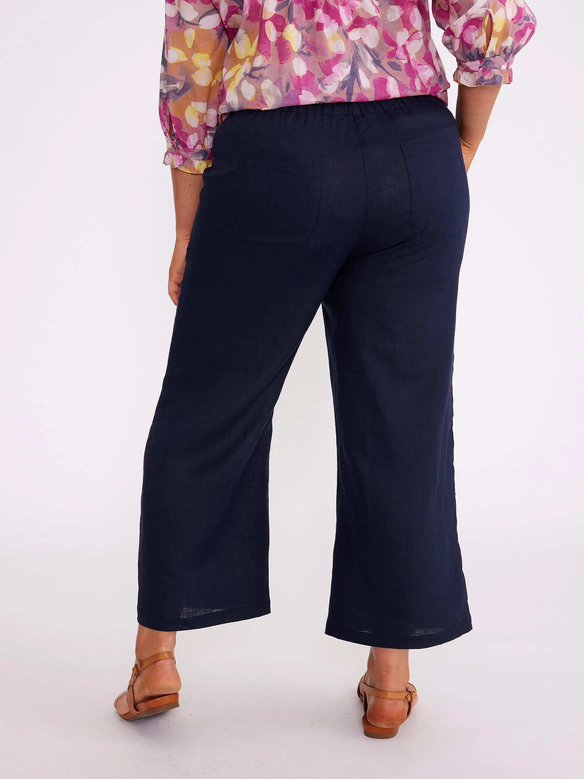Essential Linen Pant | Navy