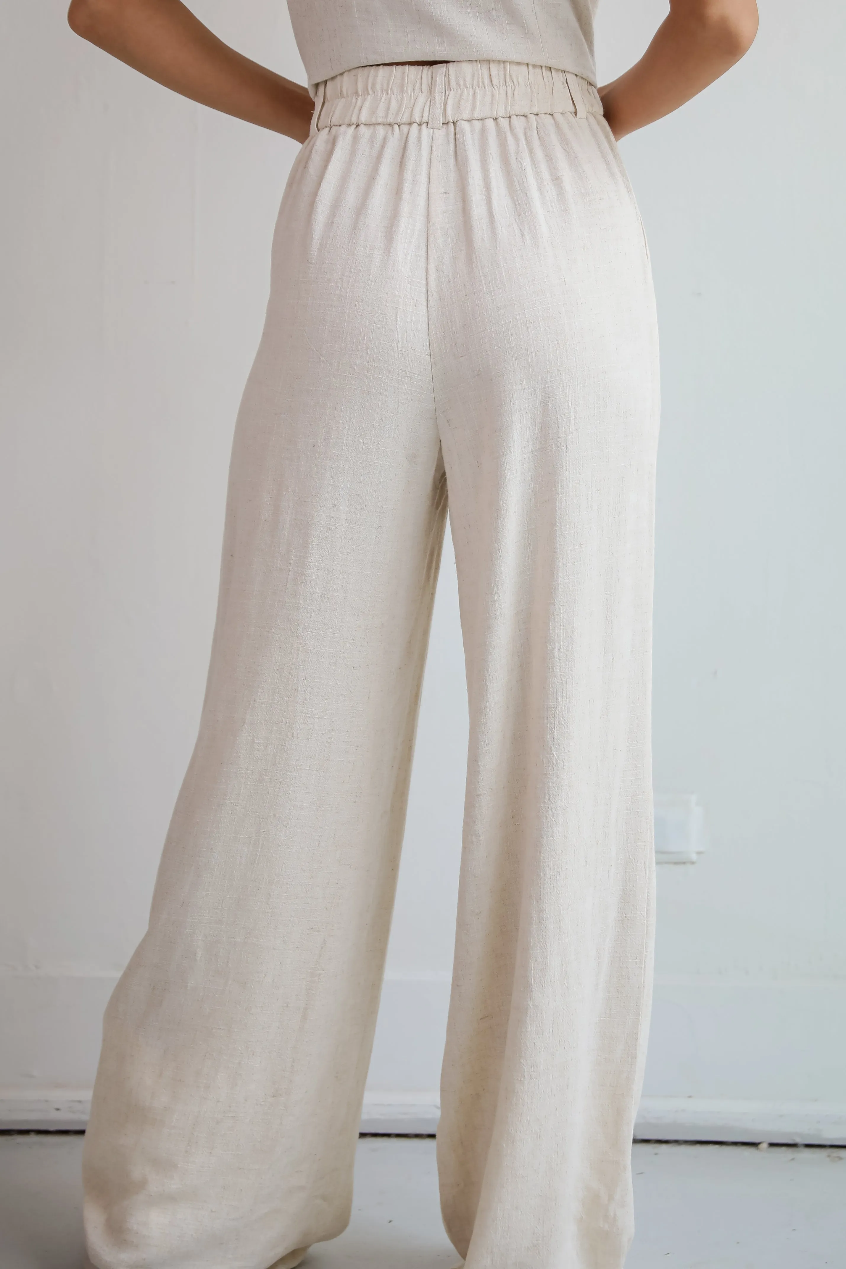 FINAL SALE - Sophisticated Era Linen Pants