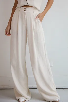 FINAL SALE - Sophisticated Era Linen Pants