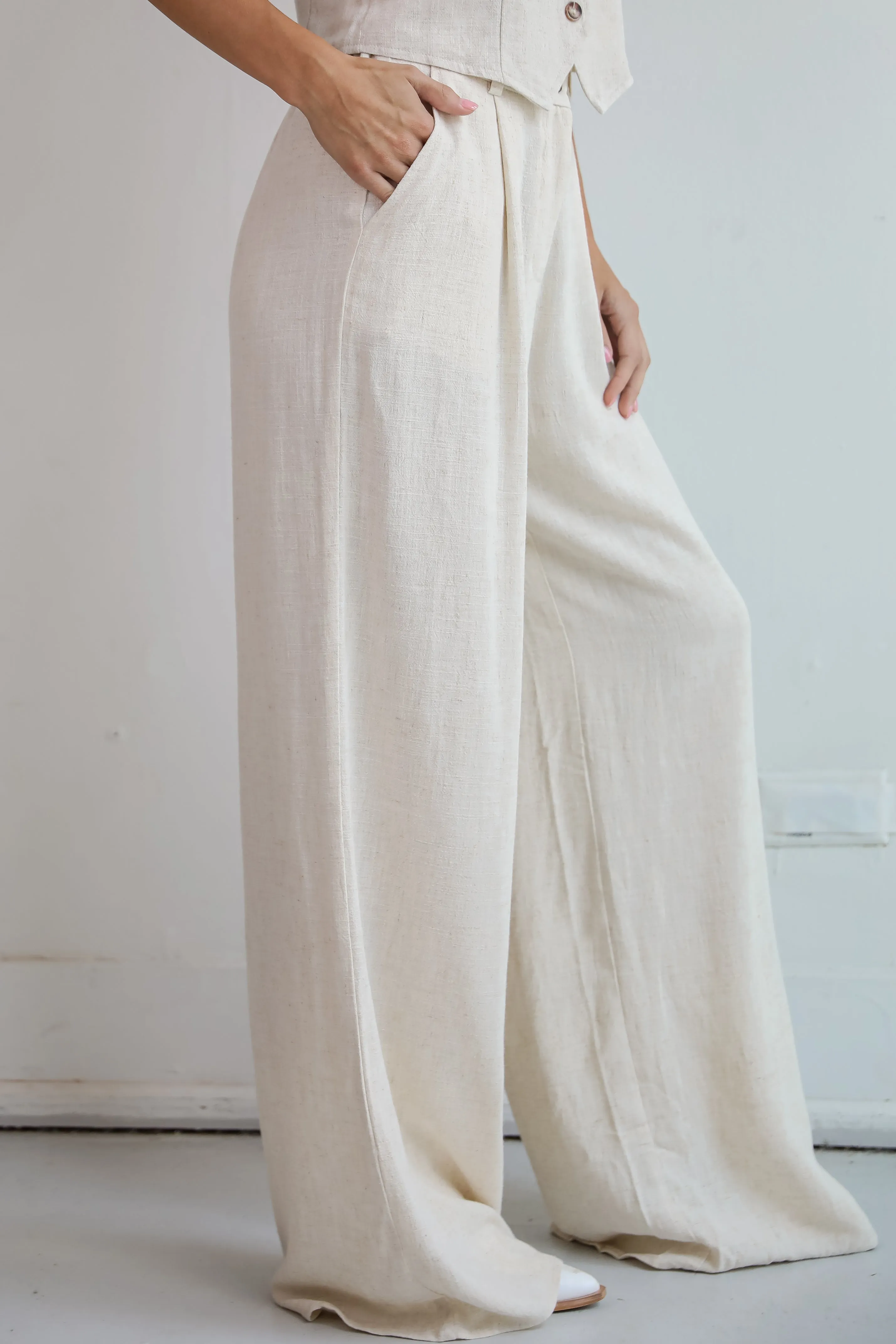 FINAL SALE - Sophisticated Era Linen Pants