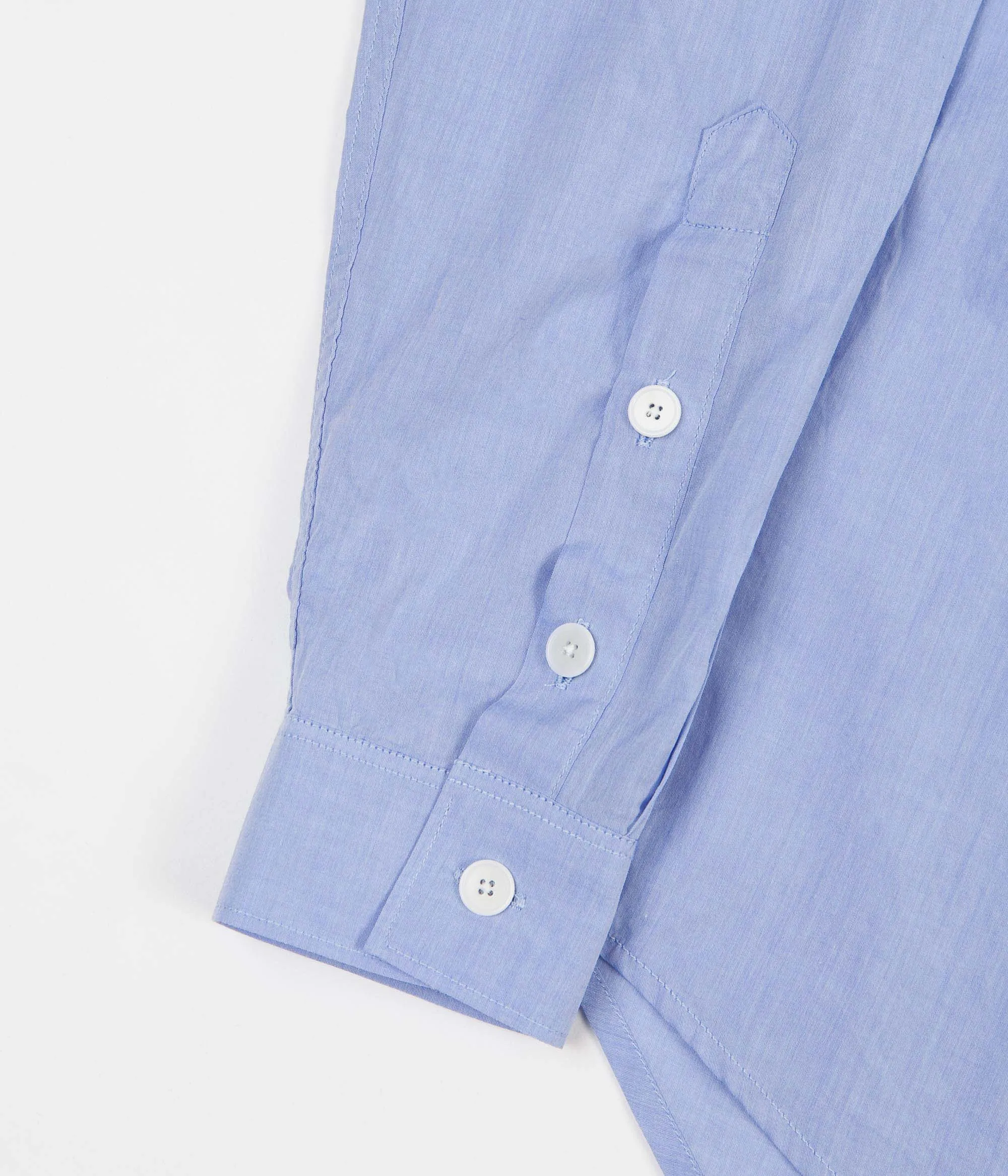 Folk Grandad Shirt - Fresh Blue