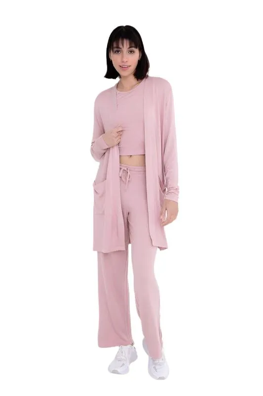 Front Open Terry Cardigan