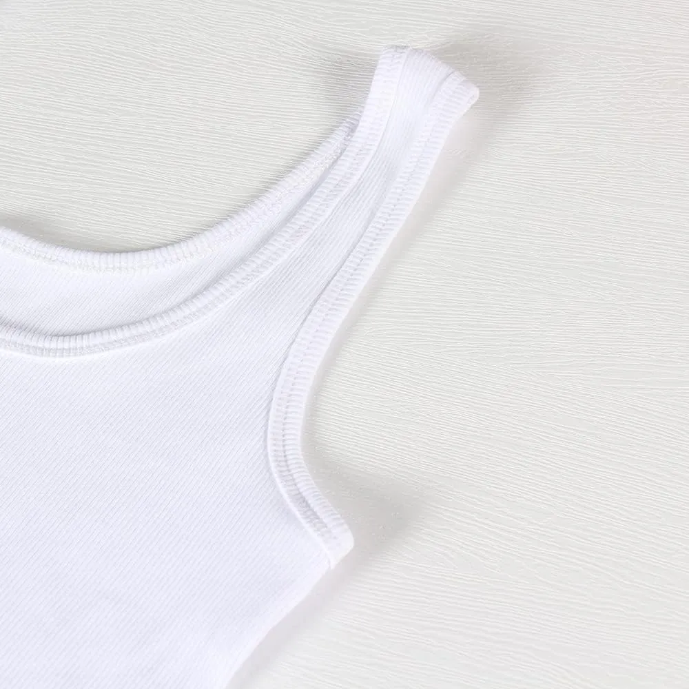 GEMBERA Women's Sleeveless Scoop Neck Ribbed Tank Tops Fitted Basic Cami Tee Shirts