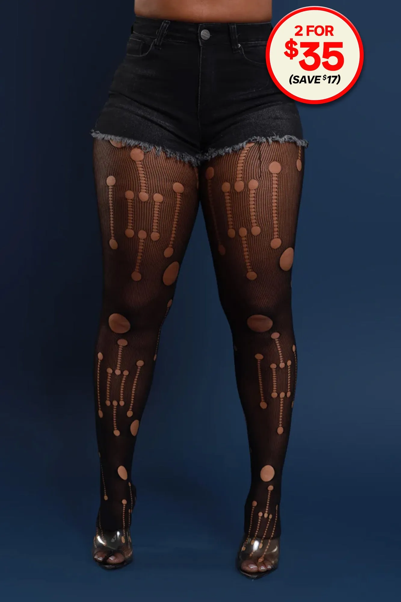 Girl Please High Rise Distressed Hourglass Shorts - Black