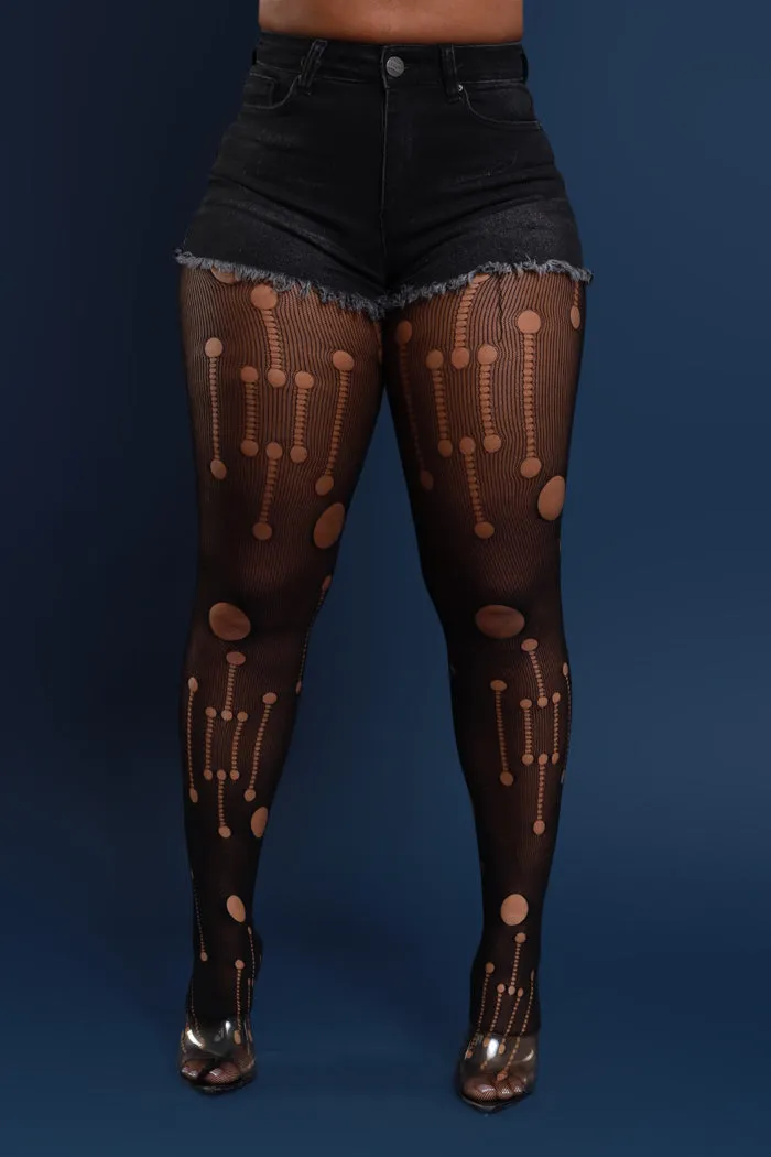 Girl Please High Rise Distressed Hourglass Shorts - Black