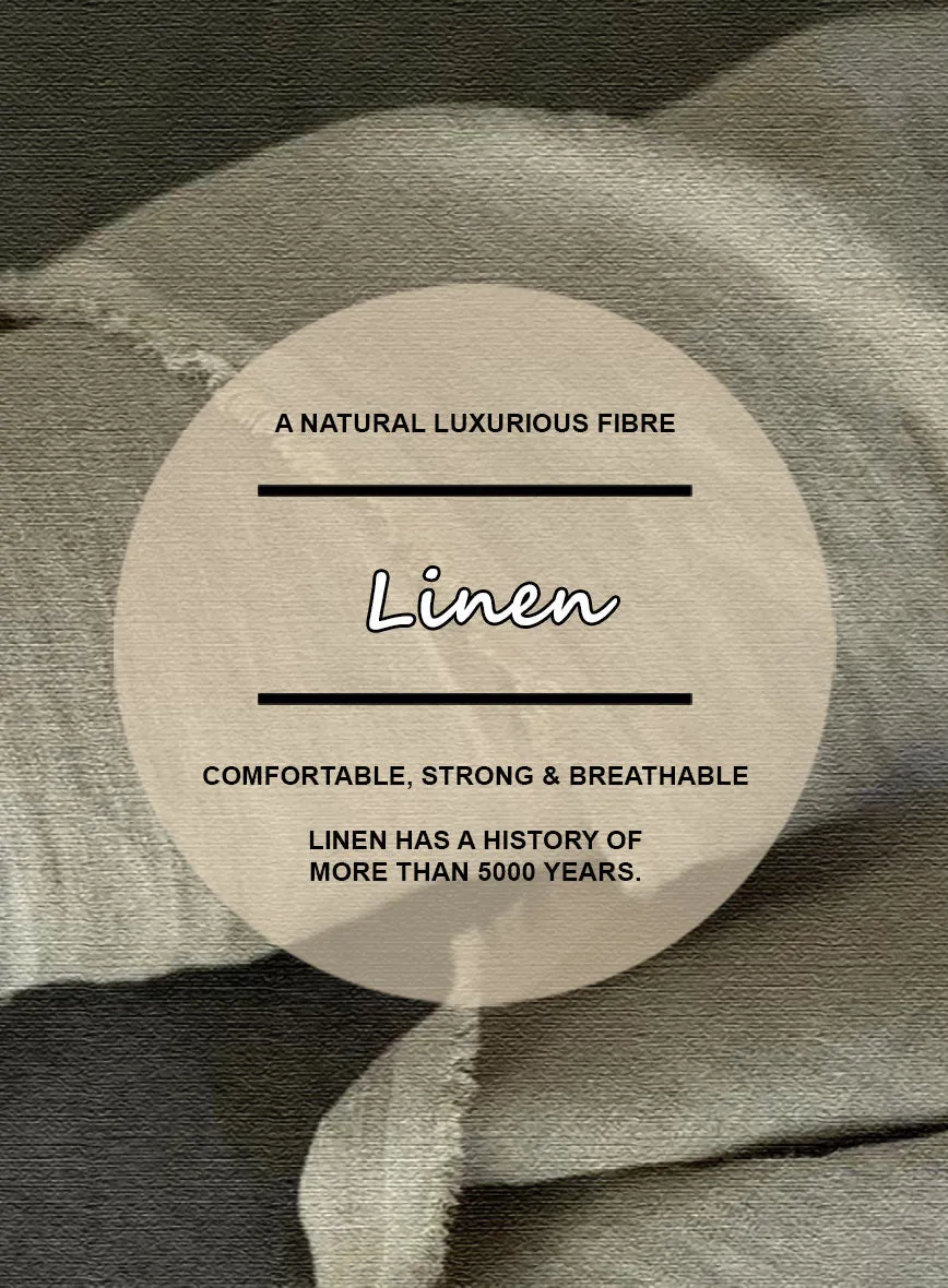 Italian Muted Green Linen Highland Trousers