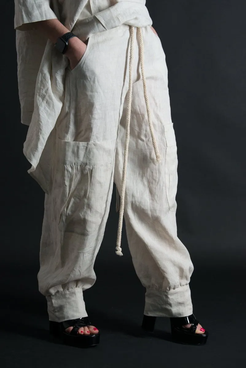Linen Harem Loose Pants ANITA