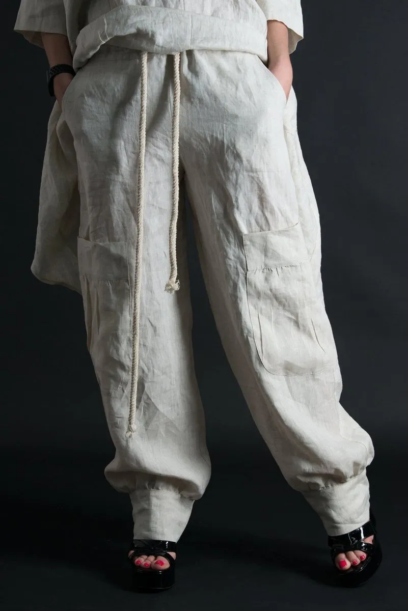 Linen Harem Loose Pants ANITA