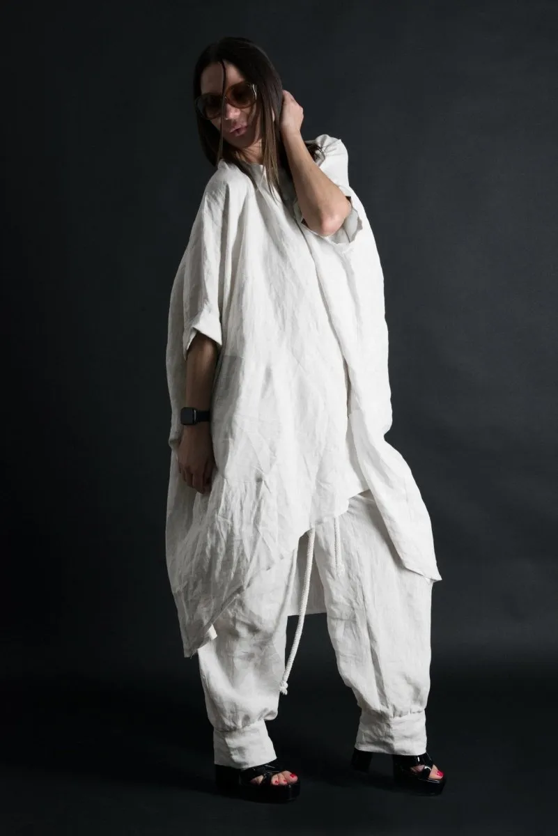 Linen Harem Loose Pants ANITA
