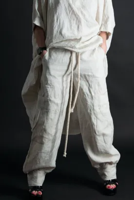 Linen Harem Loose Pants ANITA