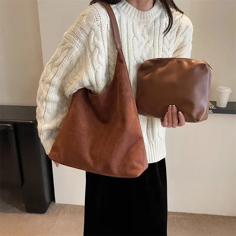 Melanie | Luxury Suede Shoulder Bag Chic & Versatile for Women