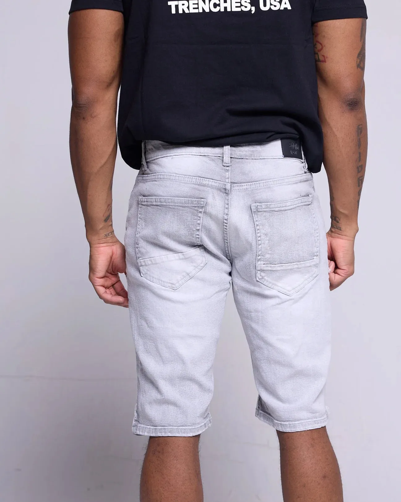 Men's Sunset Repaired Denim Short
