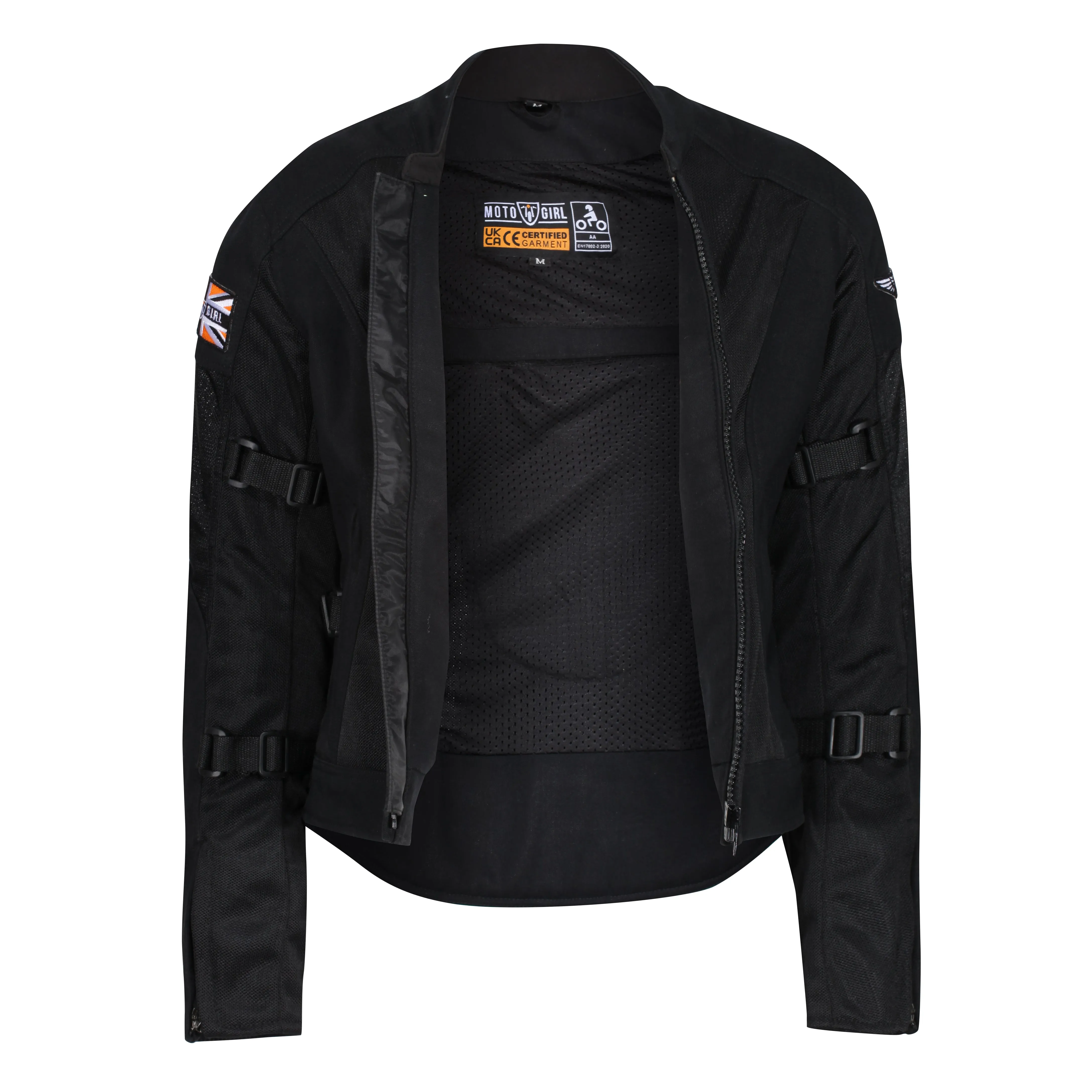 MotoGirl Jodie Mesh Jacket - Black