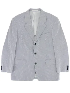 Navy & White Striped Lightweight Vintage Summer Jacket