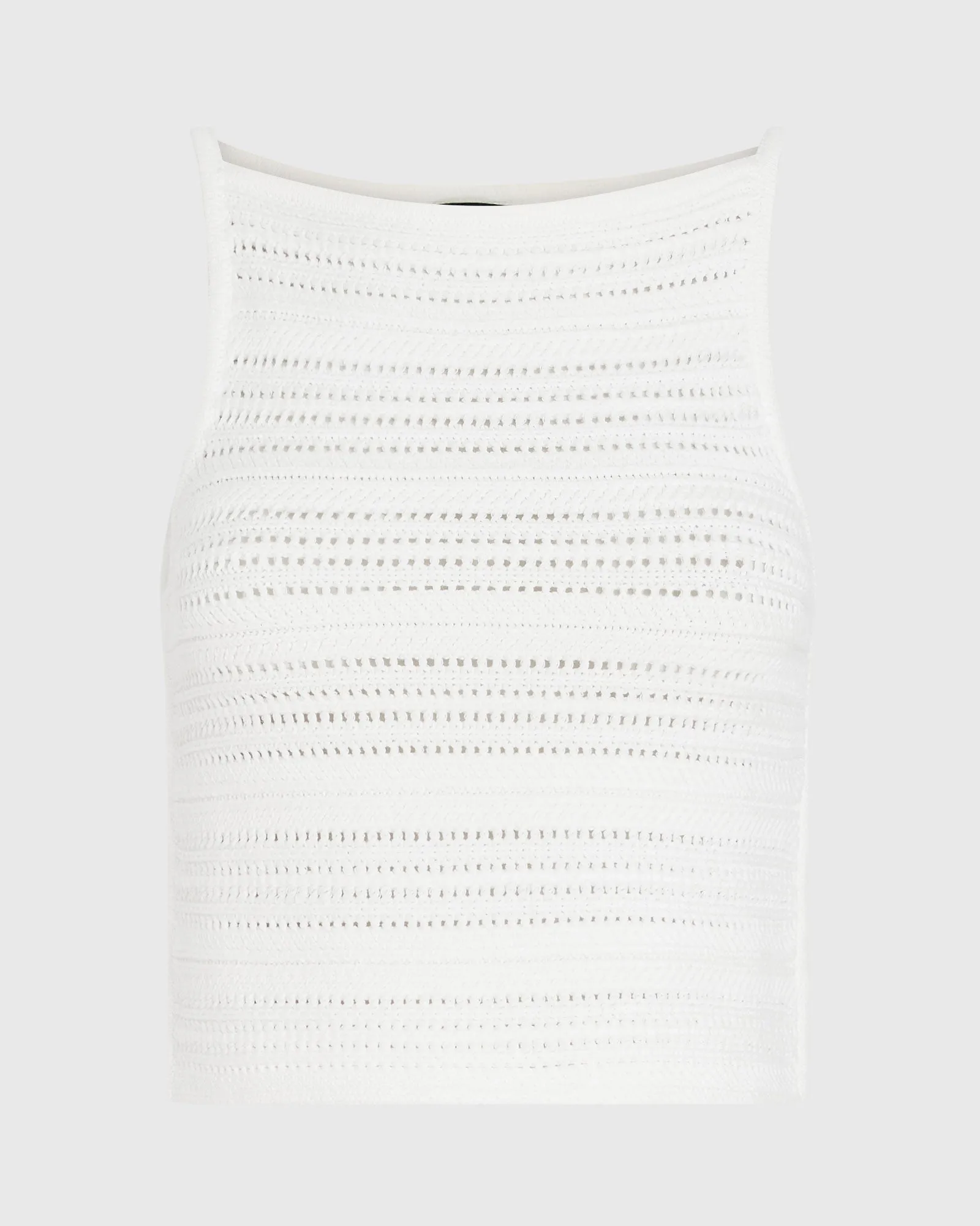 Open-Stitch Sleeveless Top