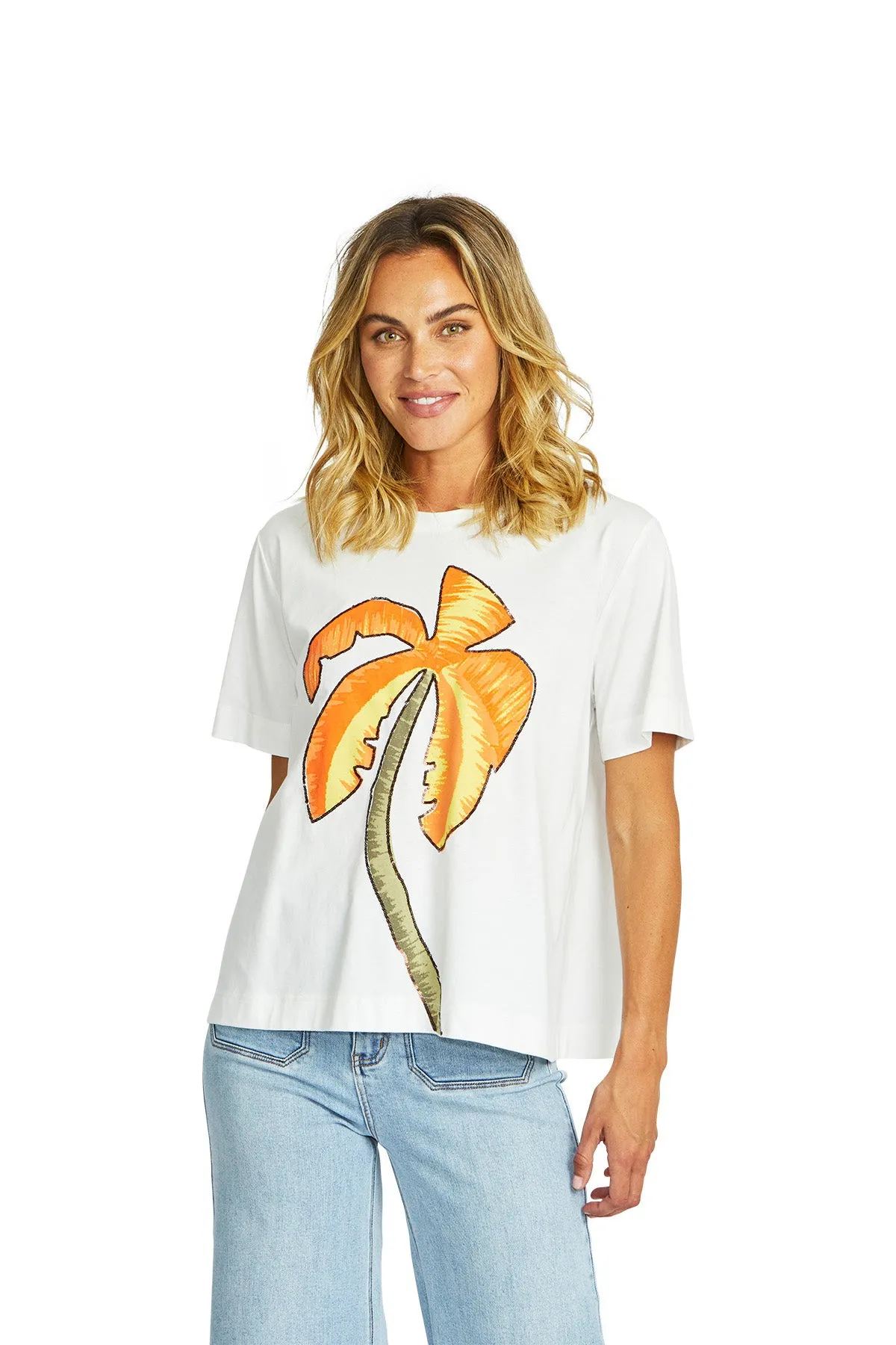 Ping Pong Rio Palm T' Shirt - Ivory