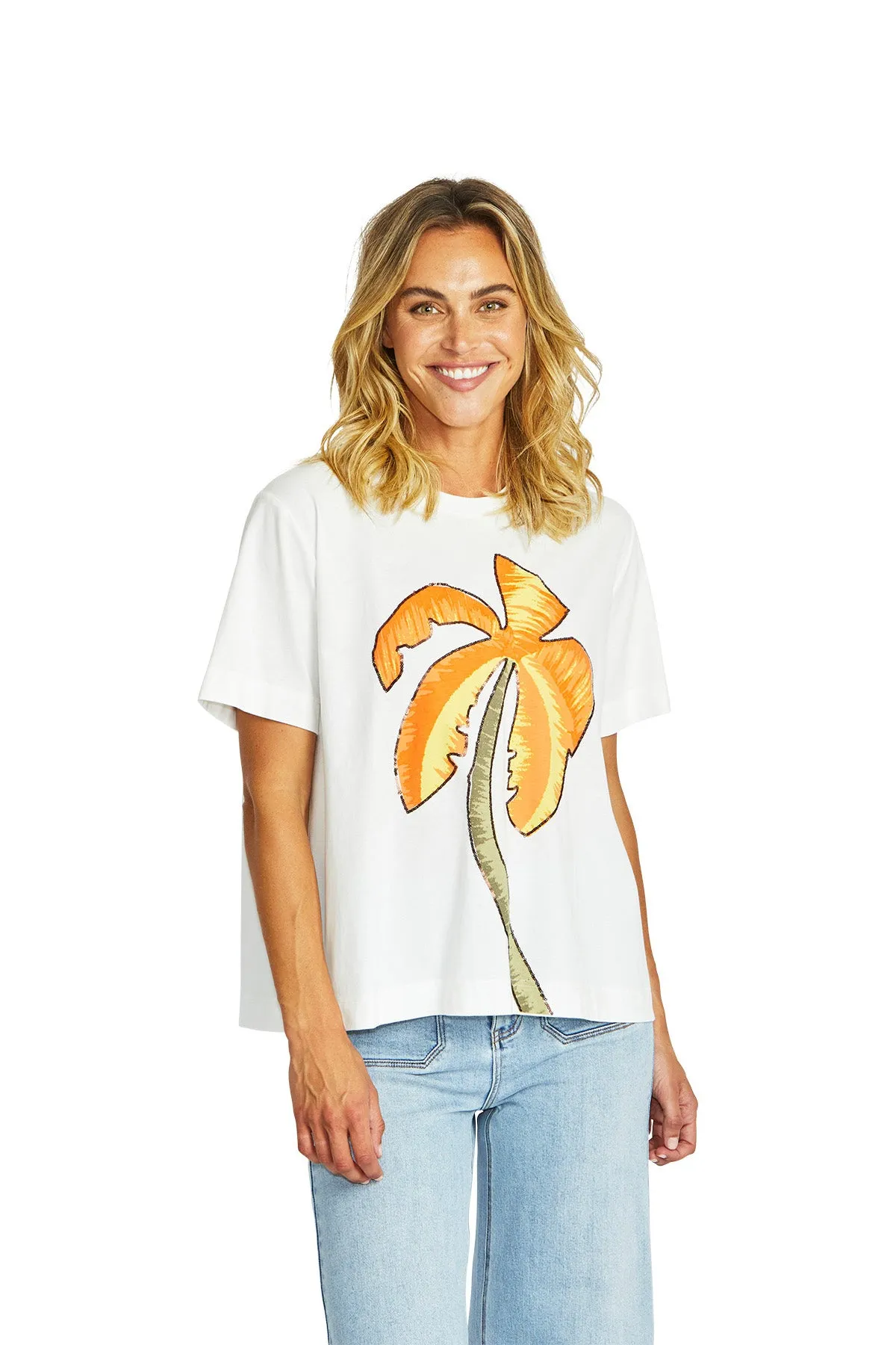 Ping Pong Rio Palm T' Shirt - Ivory