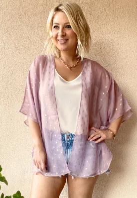 Pink and gold kimono - Short length only