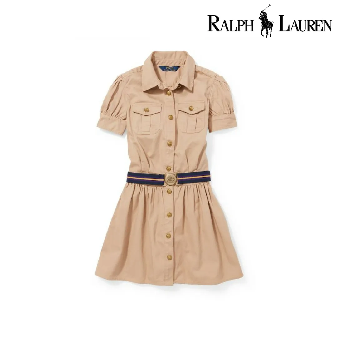 Polo Ralph Lauren Girls Chino Cotton Shirtdress (3/3T)