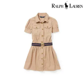 Polo Ralph Lauren Girls Chino Cotton Shirtdress (3/3T)