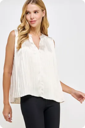 Raven Pleated Top