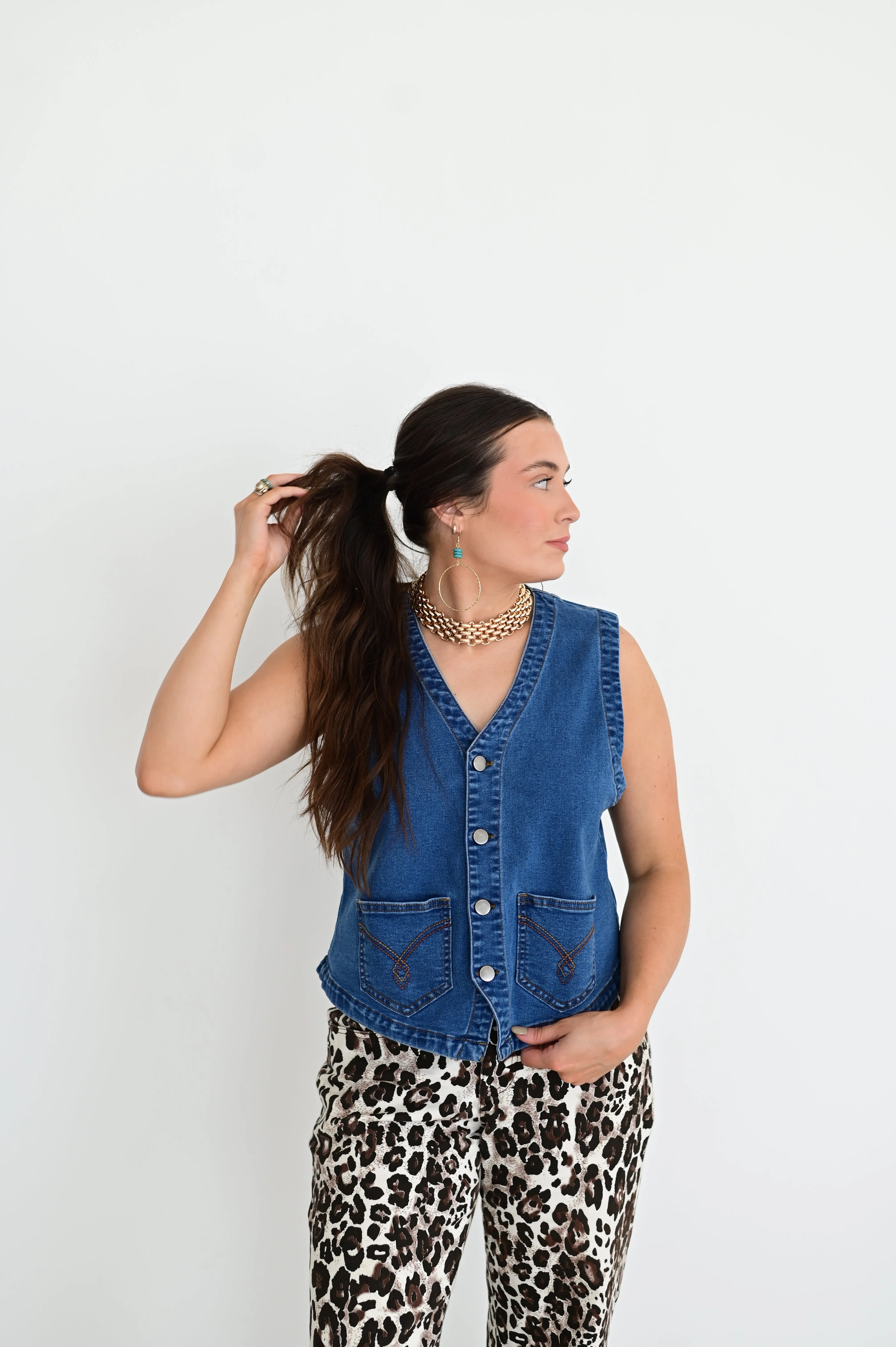 RTS TH9800 BLUE DENIM VEST (7)