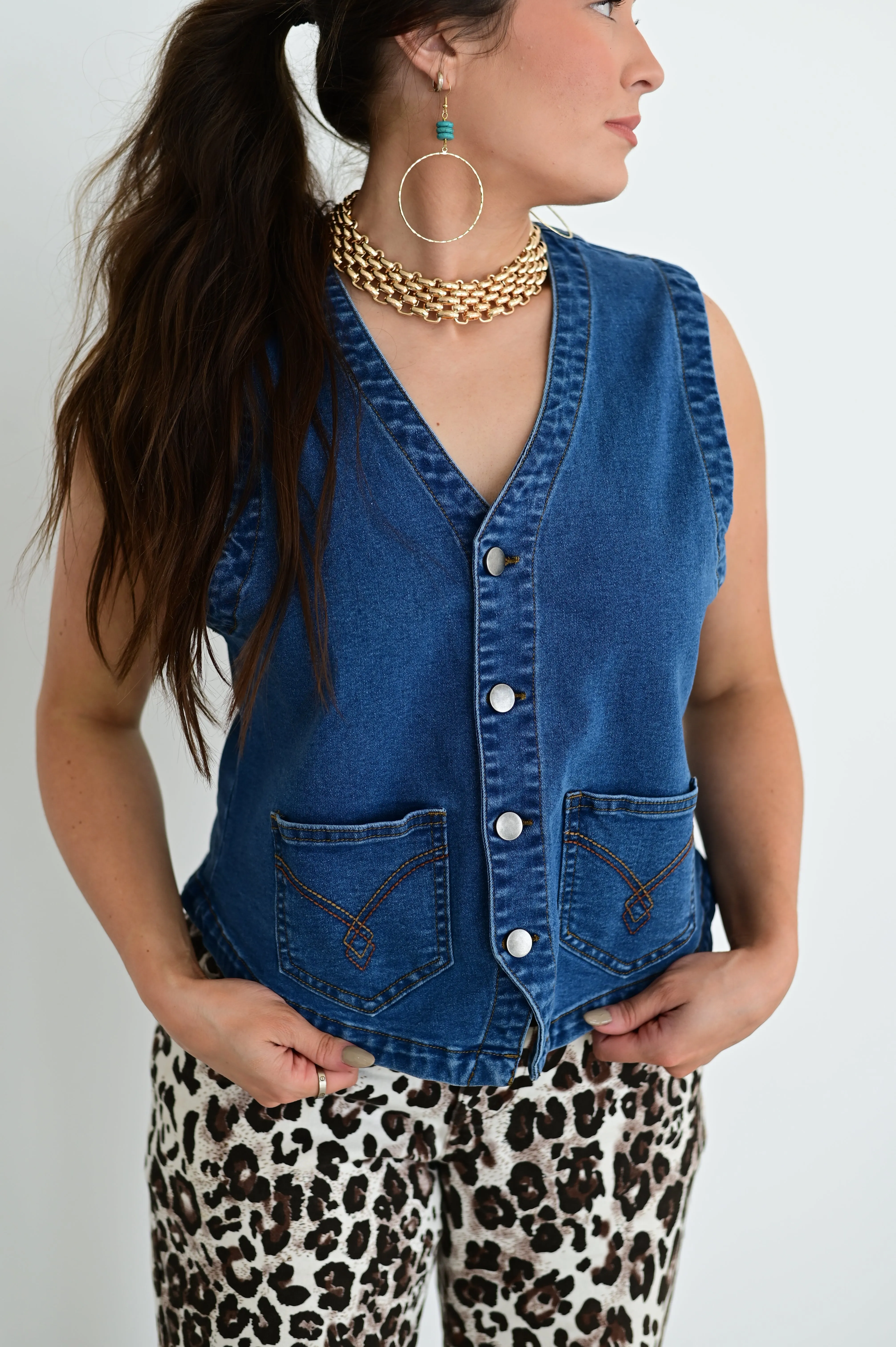 RTS TH9800 BLUE DENIM VEST (7)