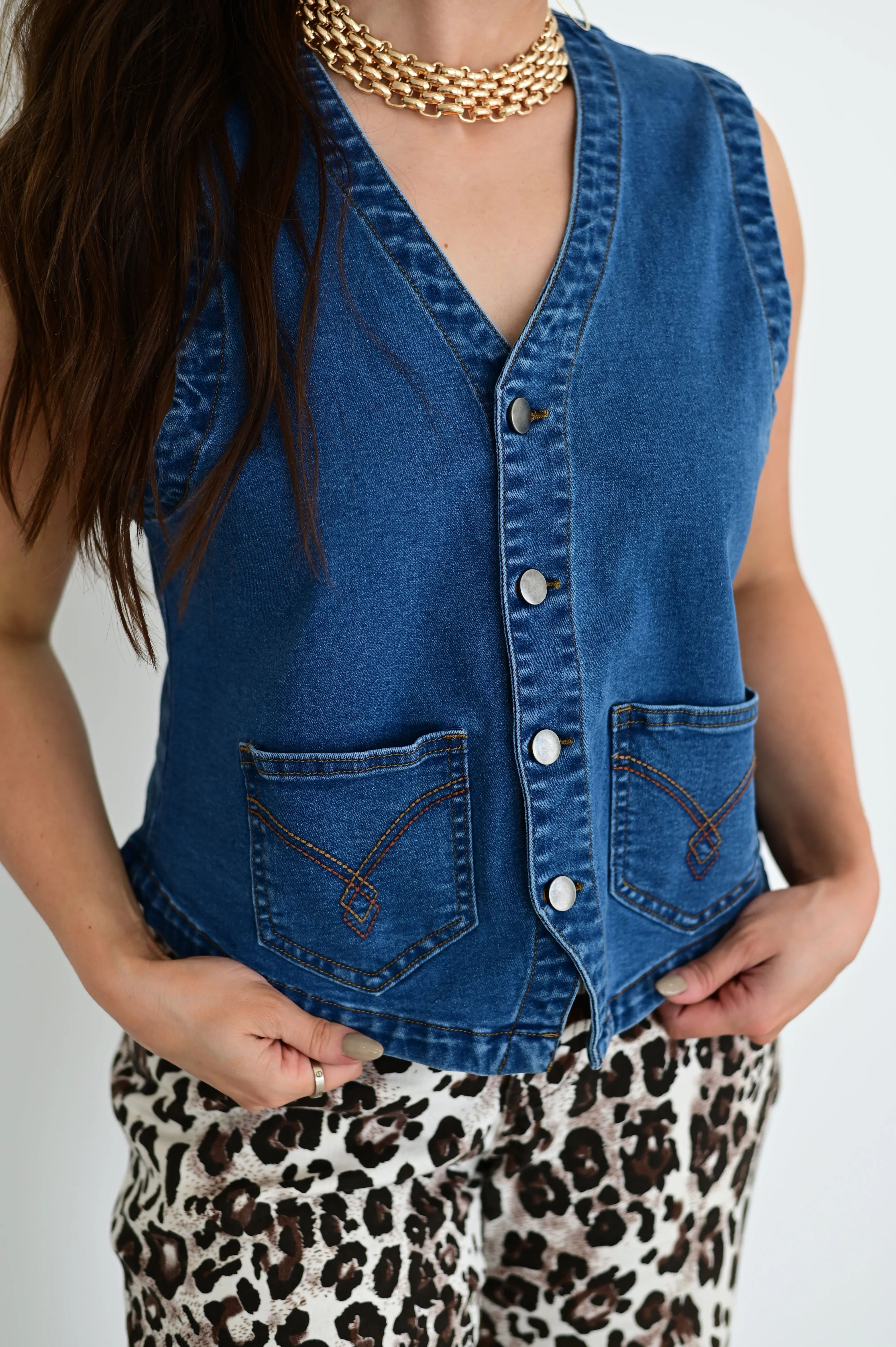 RTS TH9800 BLUE DENIM VEST (7)
