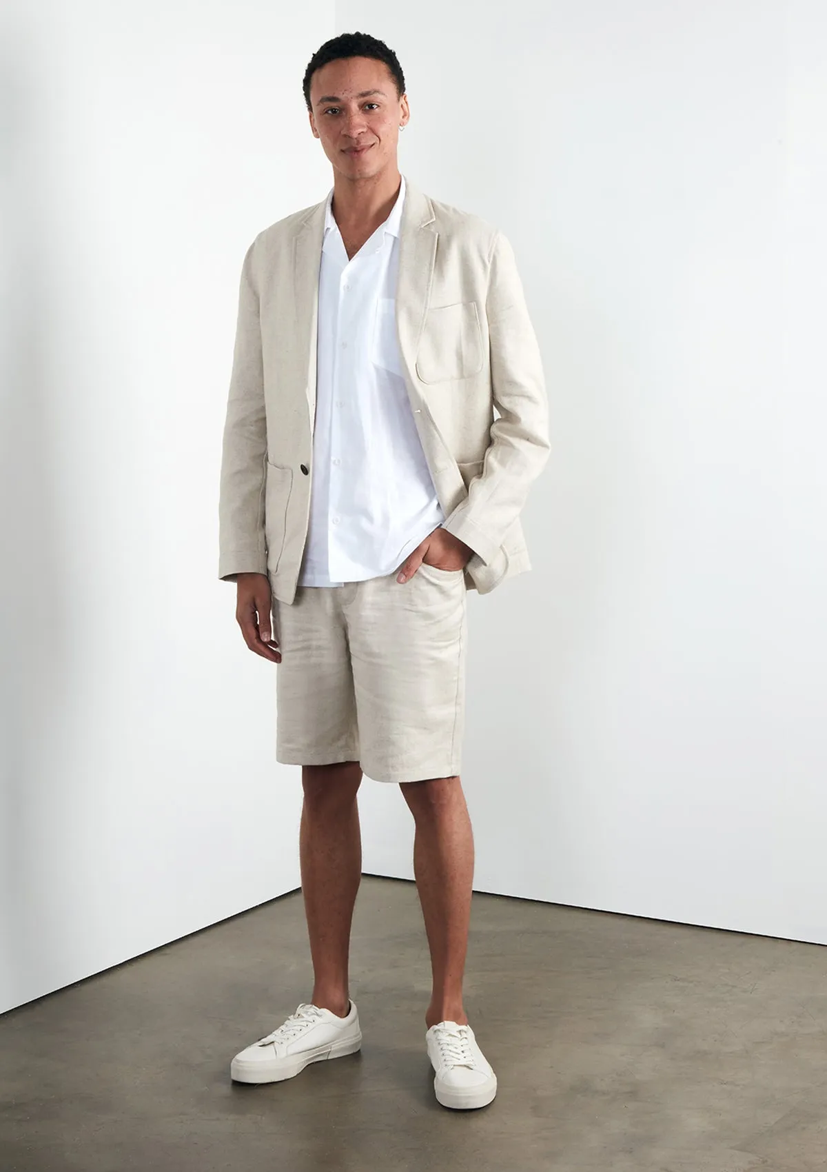 Sand Cotton Linen Shorts
