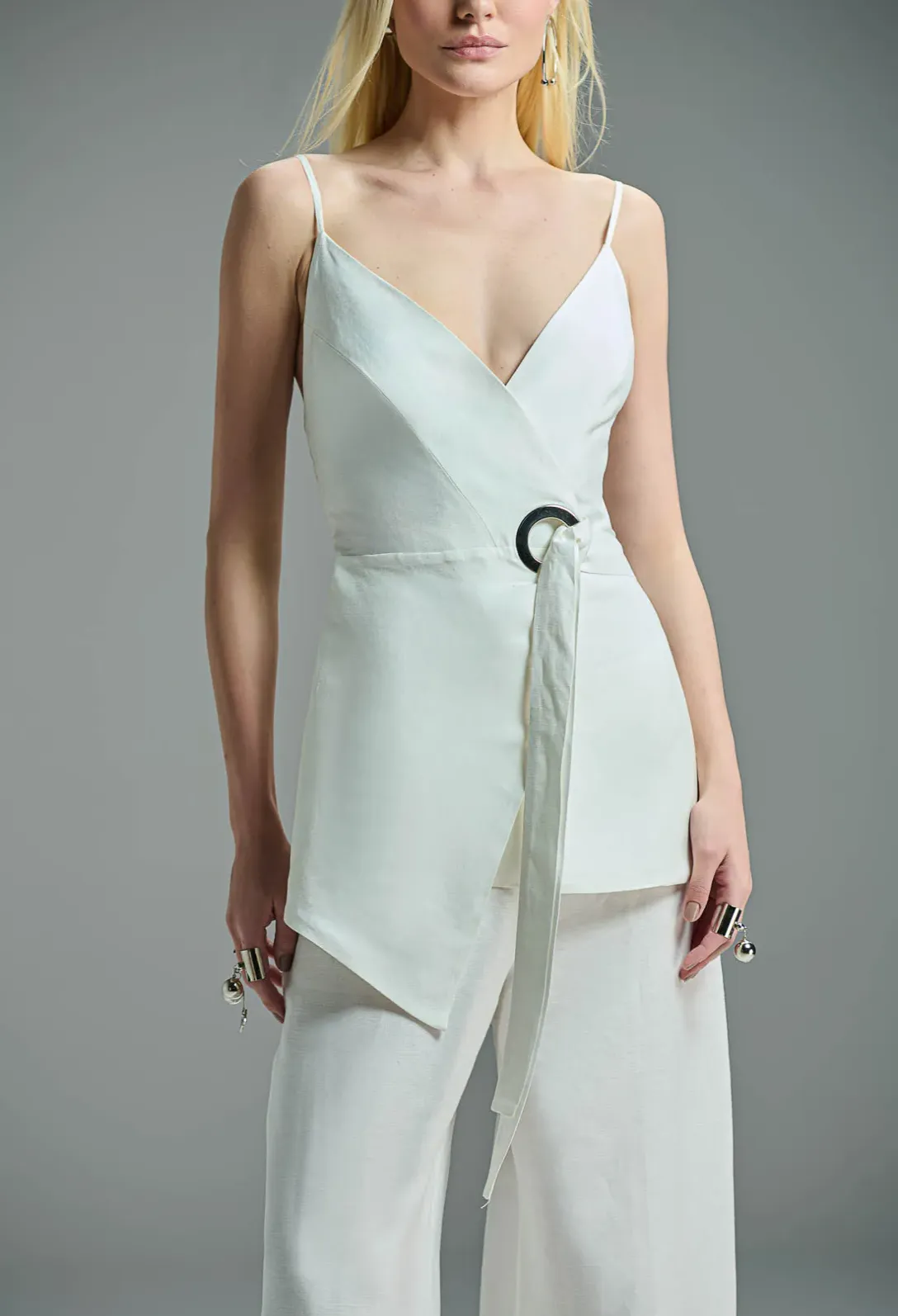 Set Linen Double-Breasted