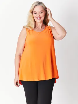 Sheryl Swing Sleeveless Top - Orange 27561- S