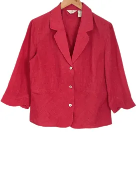 Soft Autumn Chuparosa Three Button Linen Jacket